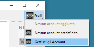 Gestisci account